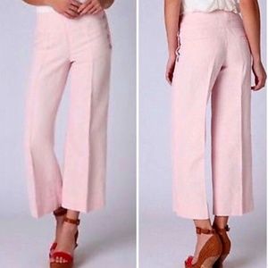 NWT Anthropologie Cartonnier Hana Blush Color Sailor Pants Size 12